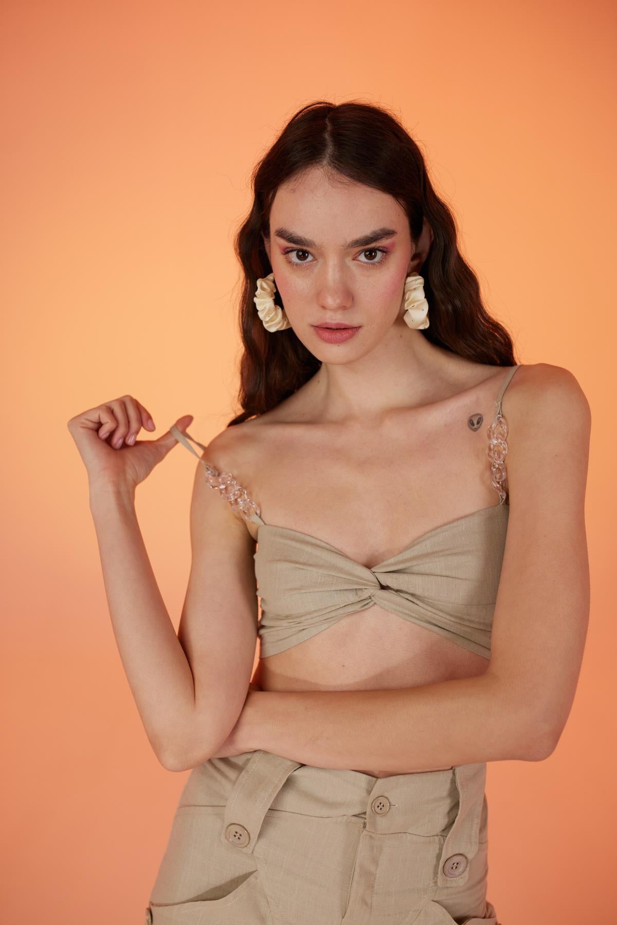 Rise Zincirli Bluz Bej