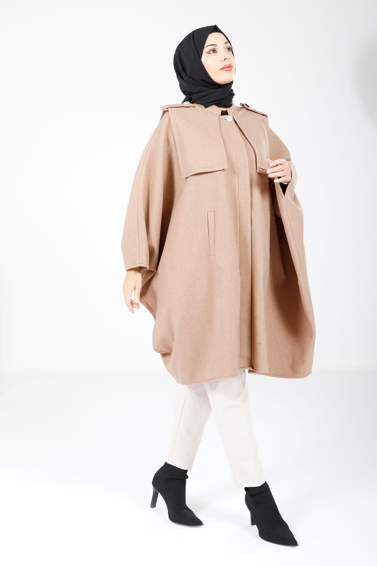 9059 Poncho with Appliqué