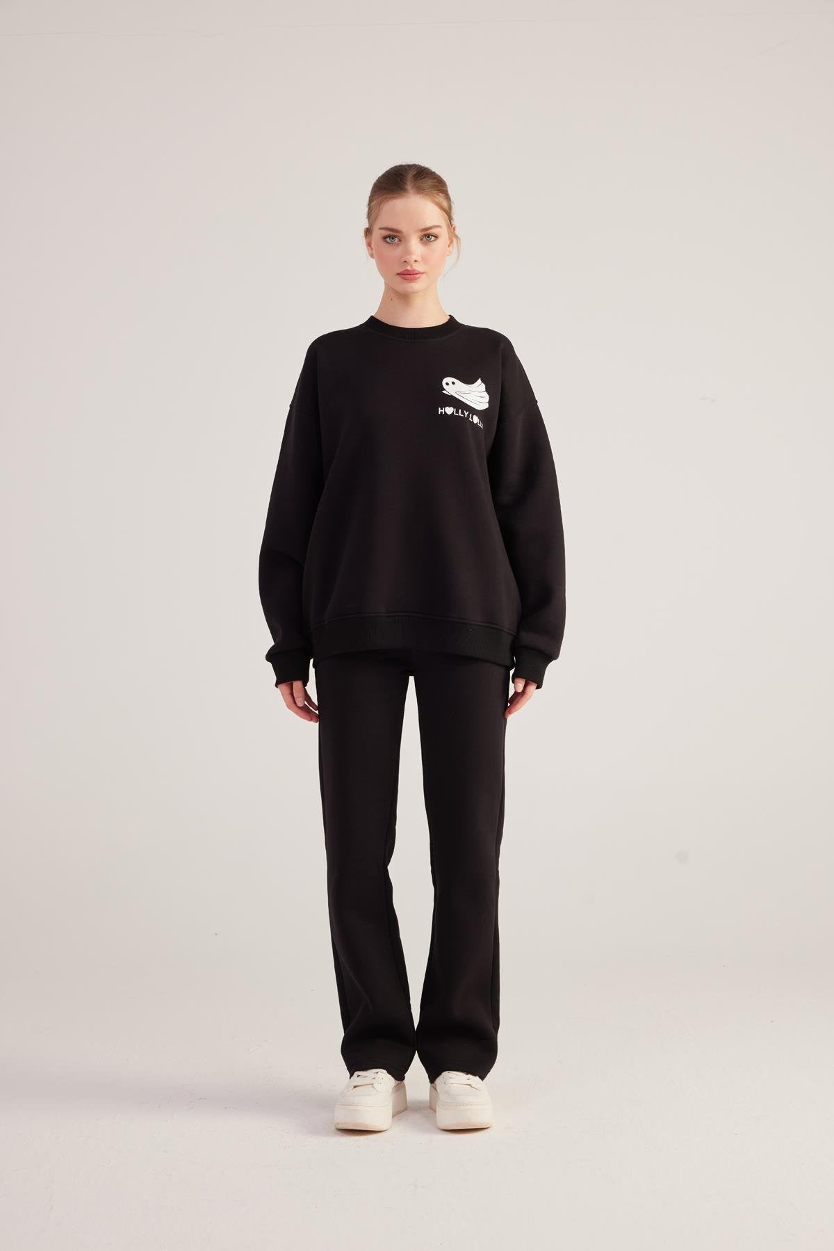 Ghosting Sweatshirt Siyah Siyah M