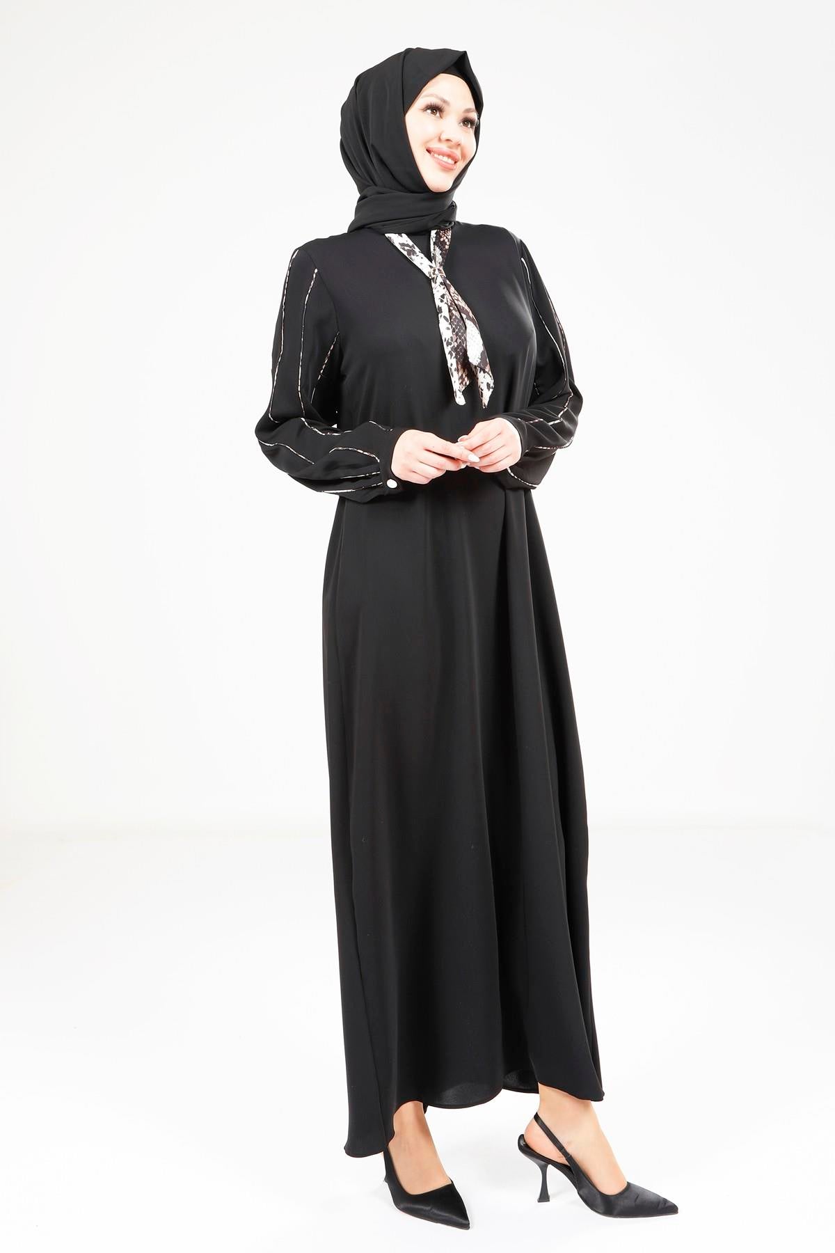 9295 ELBİSE FULARLI