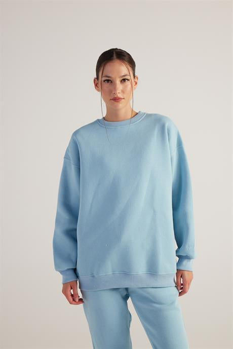 Fluffy Sweatshirt Mavi