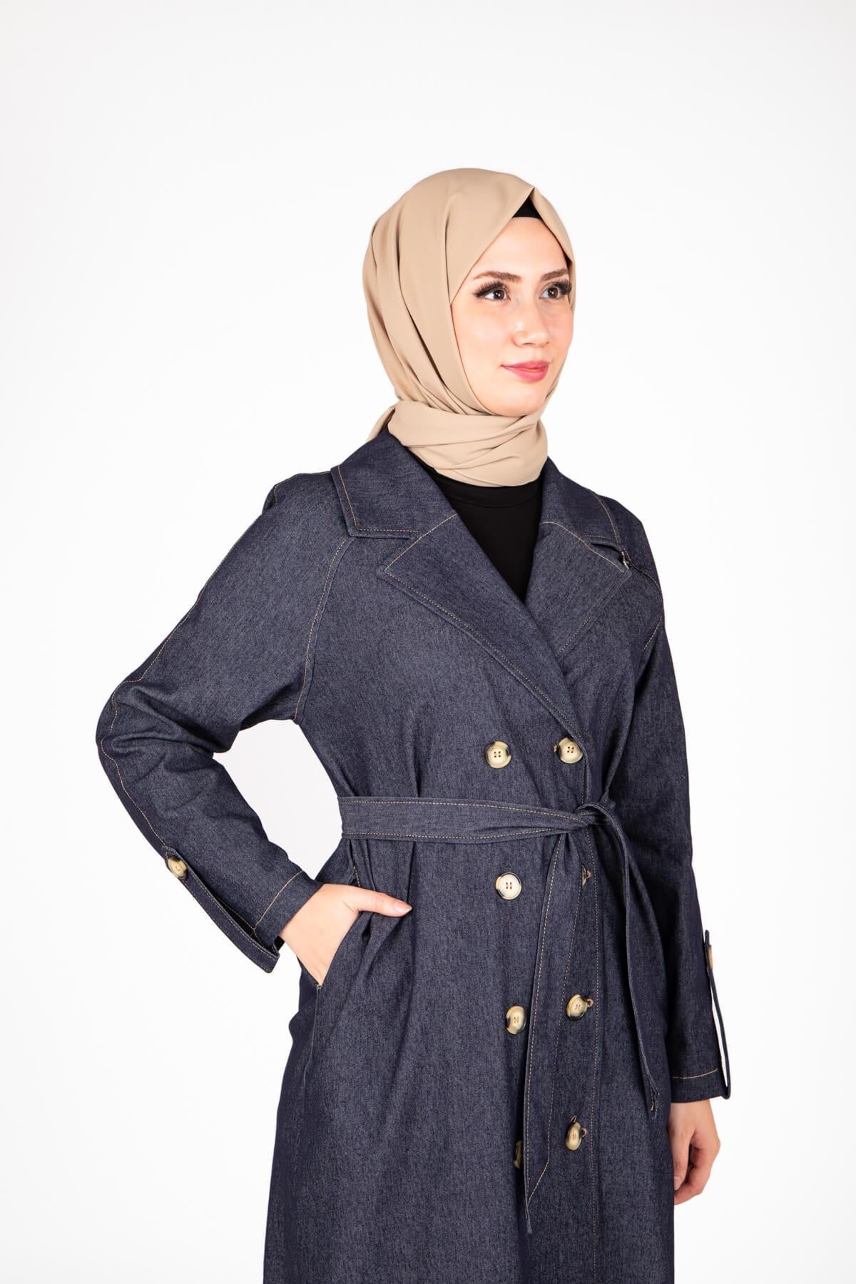 9424 TRENÇKOT DENİM