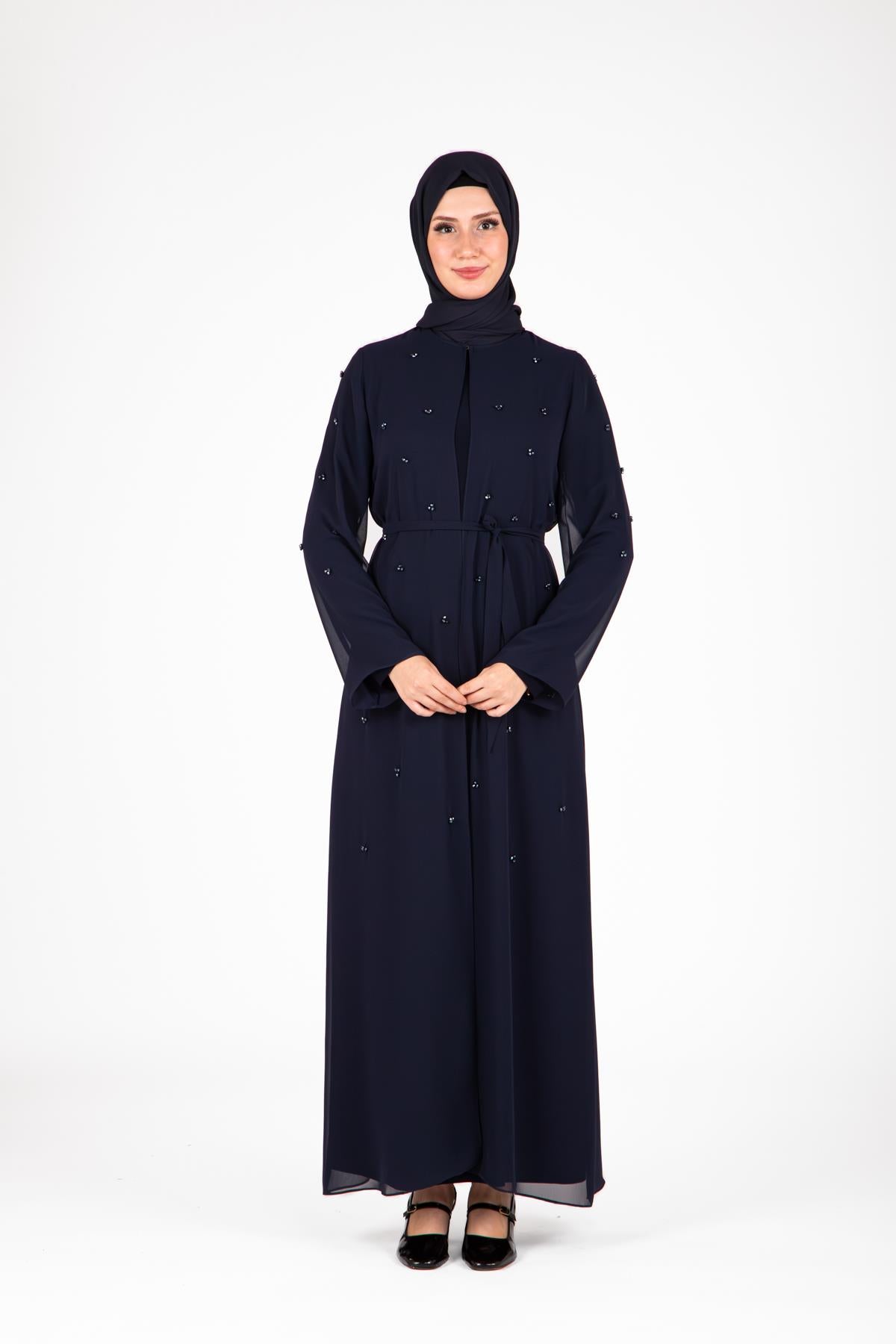 9433 Boncuklu Abaya