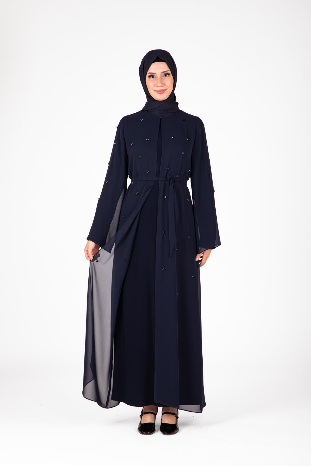 9433 Boncuklu Abaya