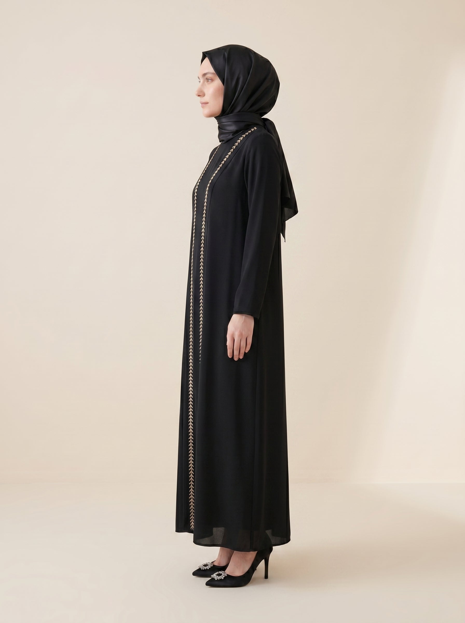 9616 Taşlı Elbise
