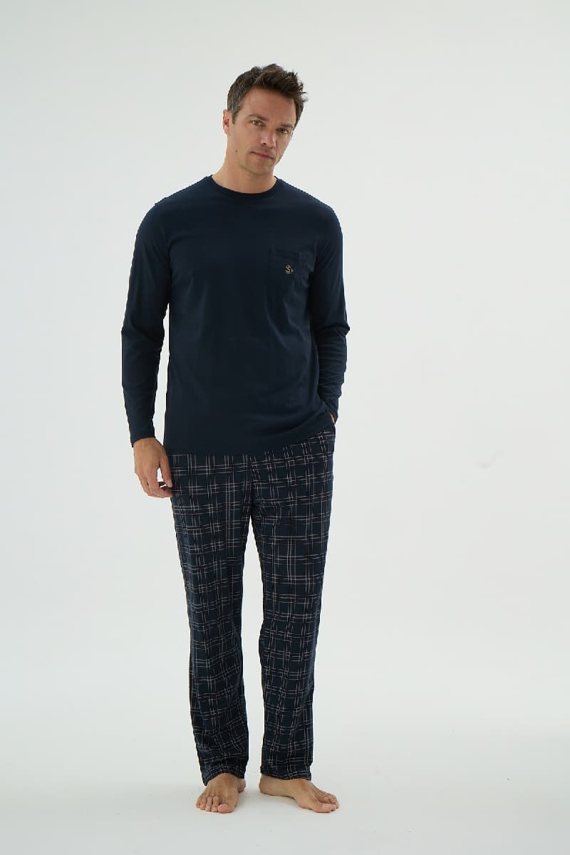 9624 ERKEK BASKILI PİJAMA TAKIM