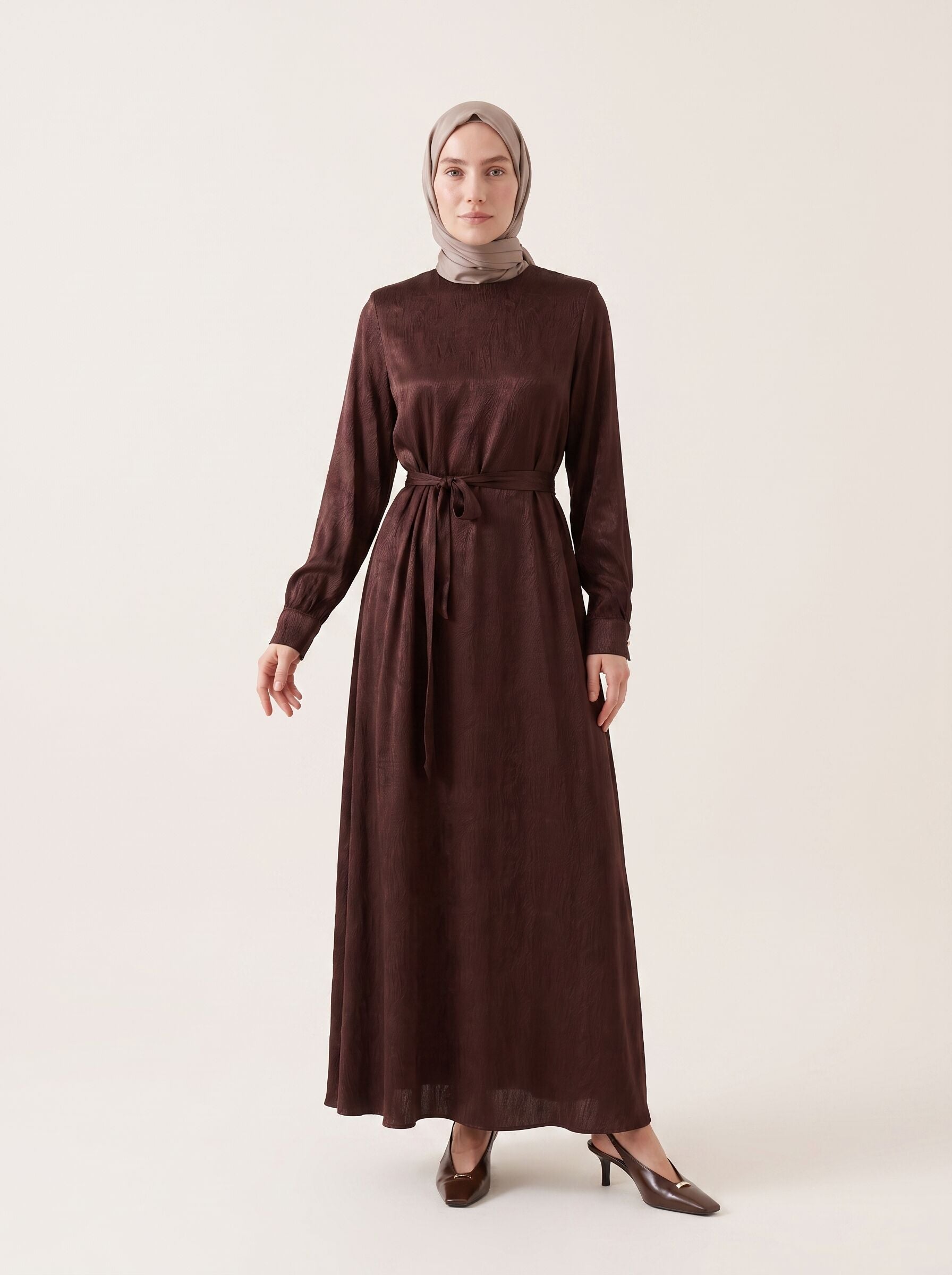 9728-2 Desenli Elbise