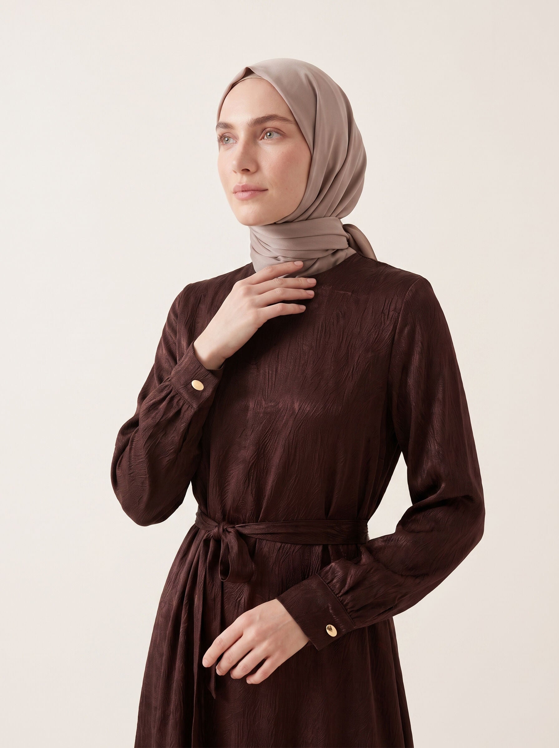 9728-2 Desenli Elbise