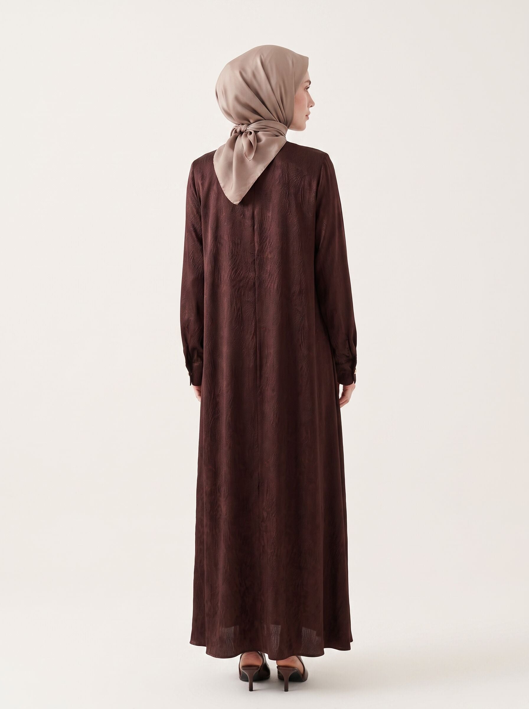 9728-2 Desenli Elbise