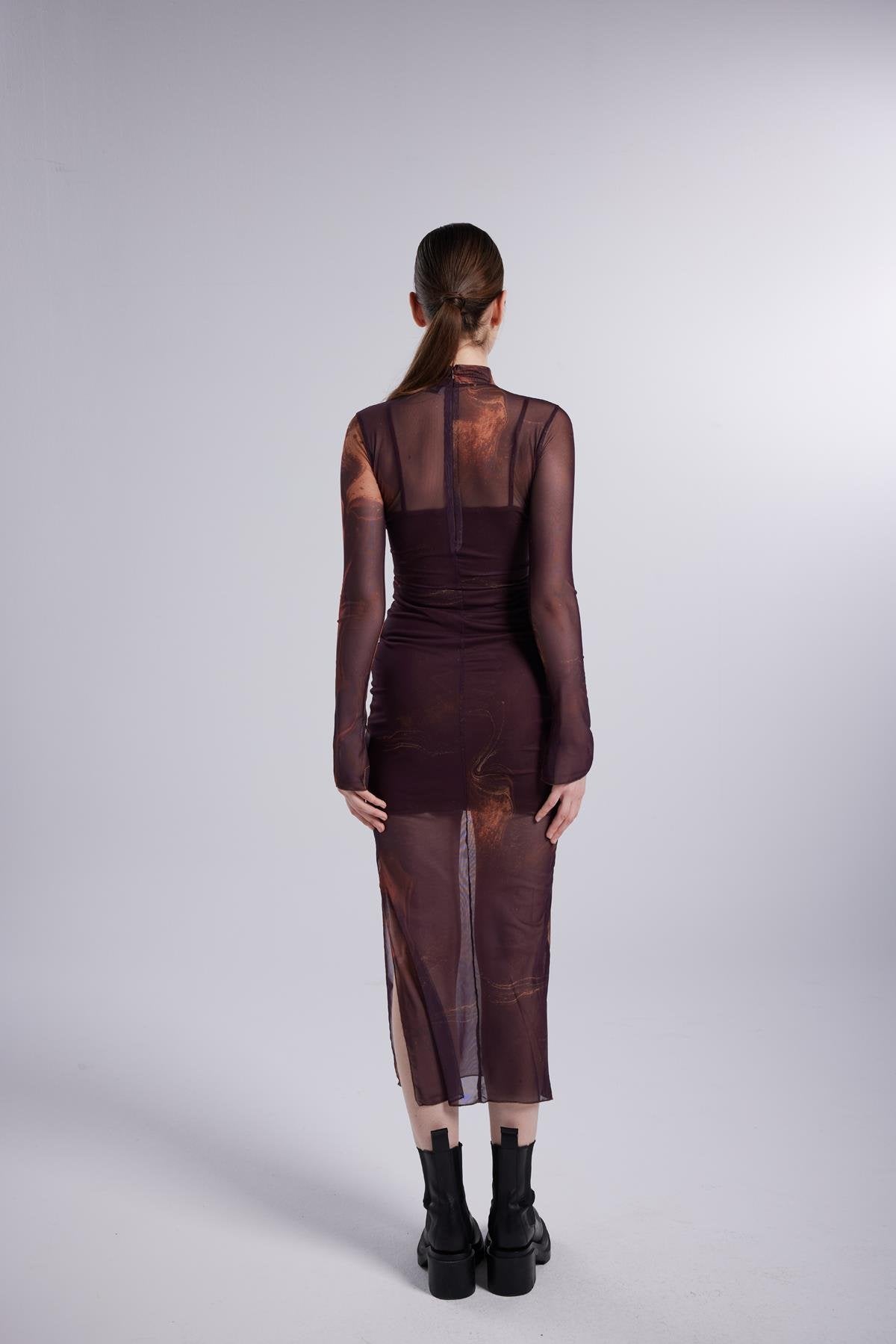 Kamille Elbise Kahve