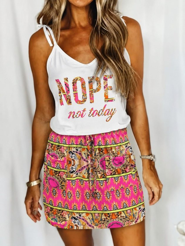 Women's Spaghetti-Strap V-Neck Jersey Mini Dress