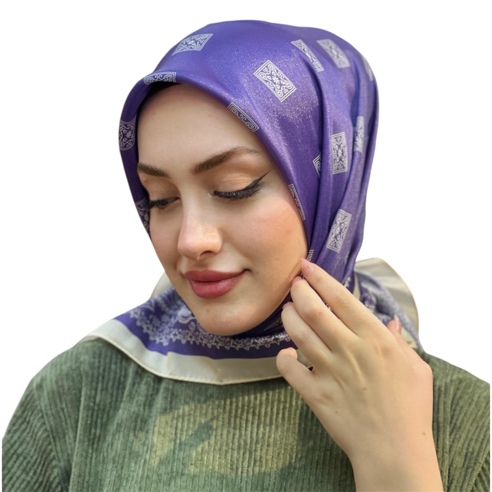 DESENLİ KRİSTAL EŞARP