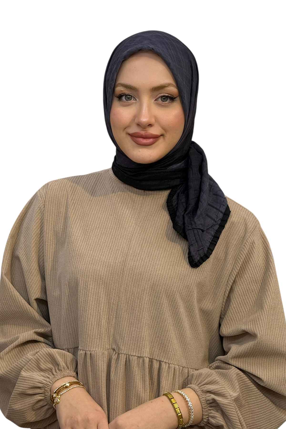 MÜSLİN DEGRADE BİYELİ EŞARP