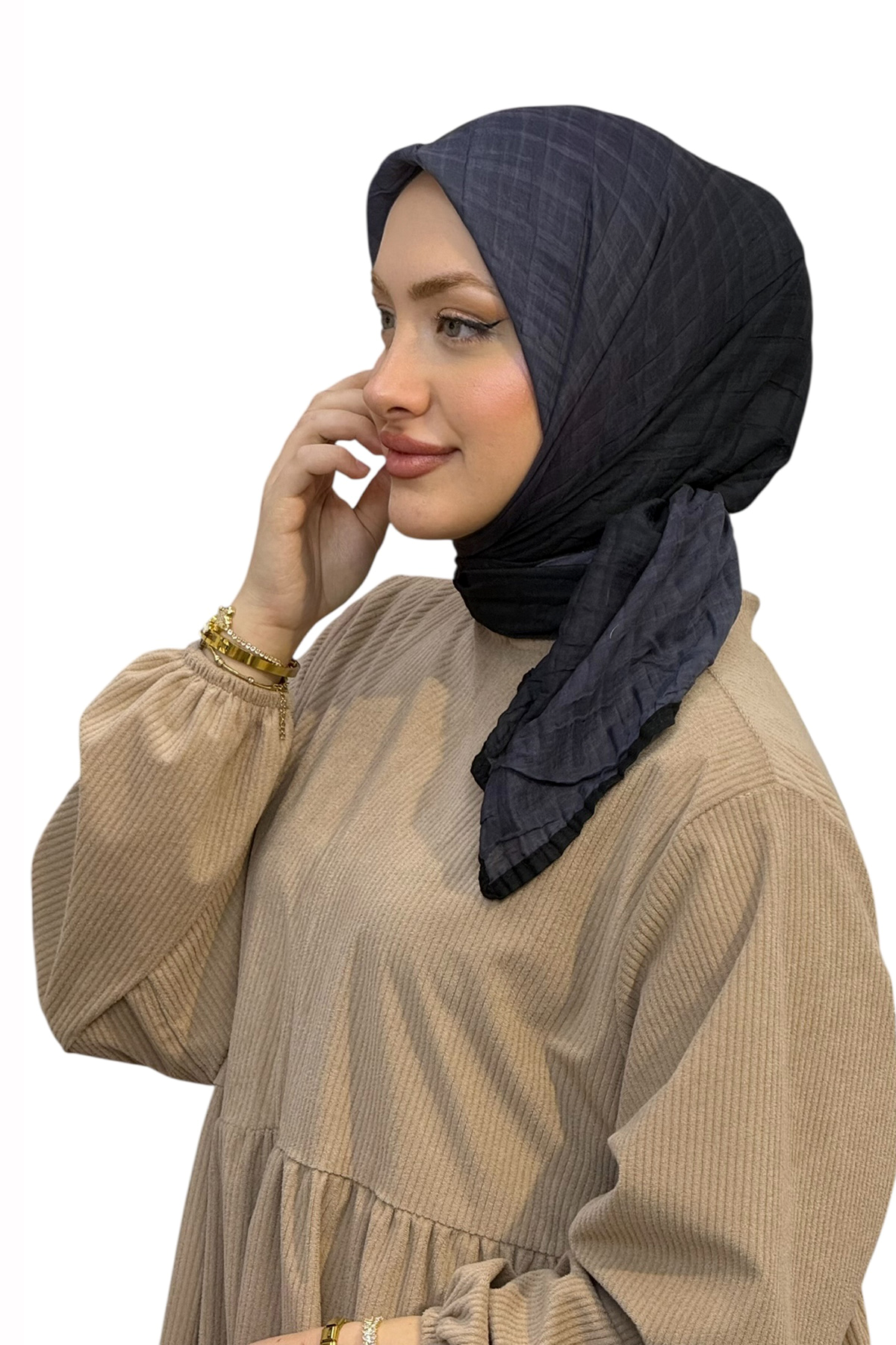 MÜSLİN DEGRADE BİYELİ EŞARP