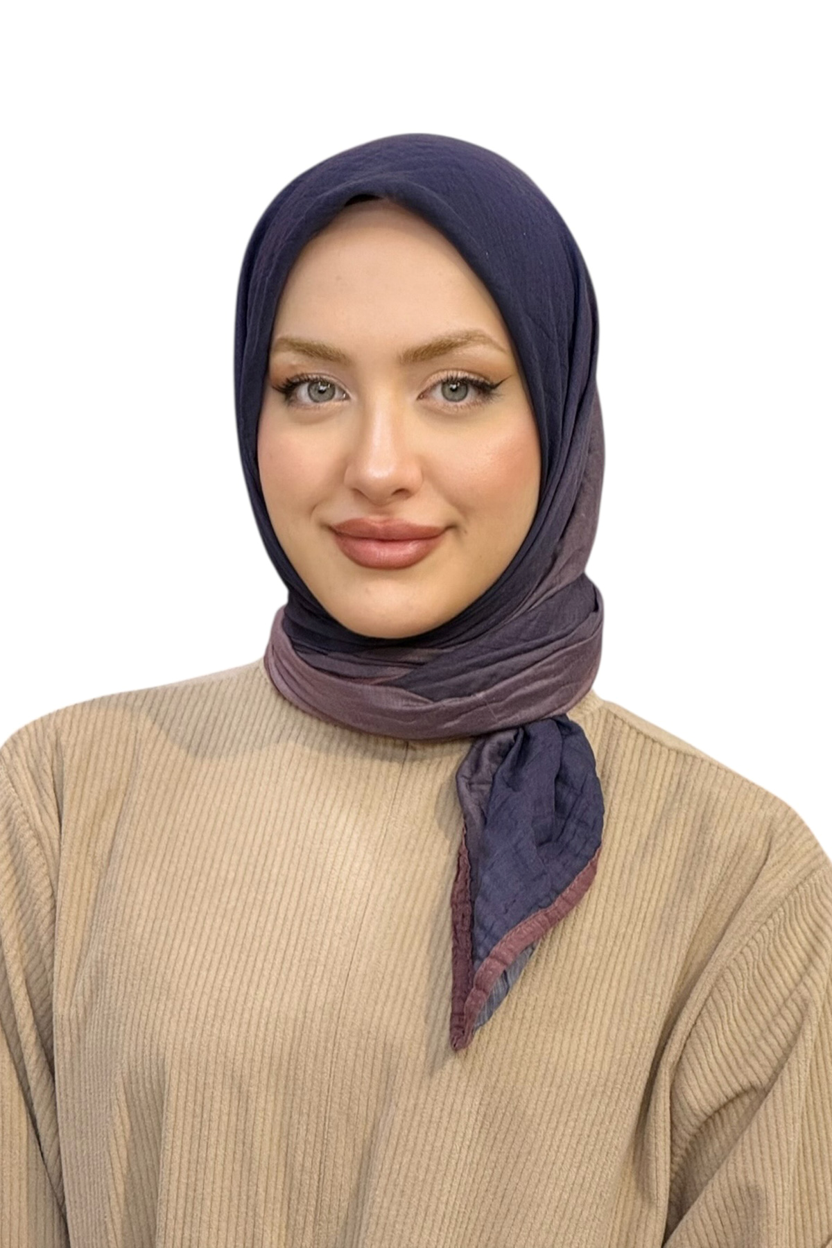 MÜSLİN DEGRADE BİYELİ EŞARP