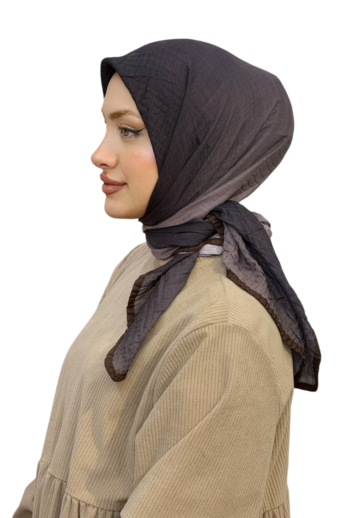 MÜSLİN DEGRADE BİYELİ EŞARP