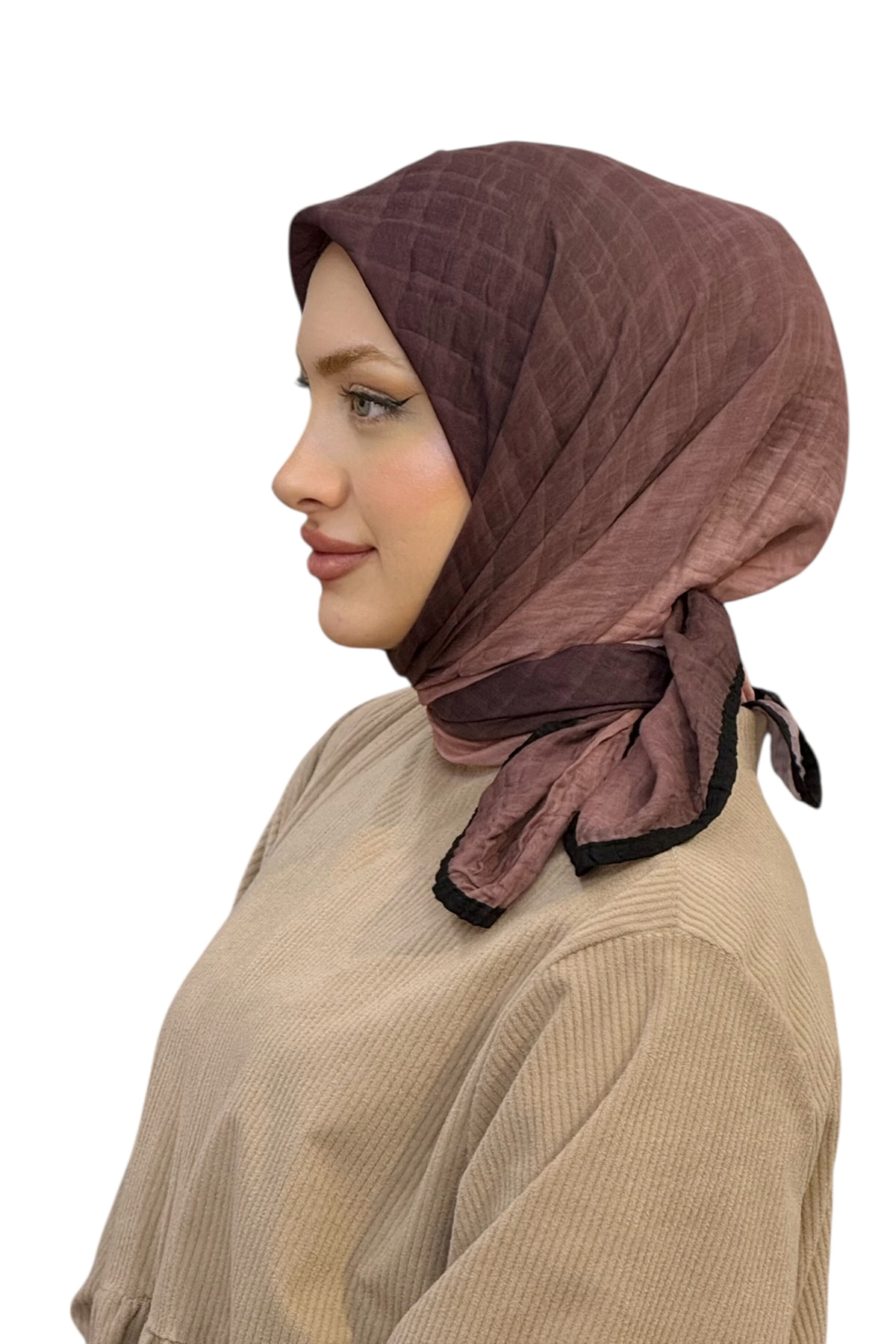 MÜSLİN DEGRADE BİYELİ EŞARP