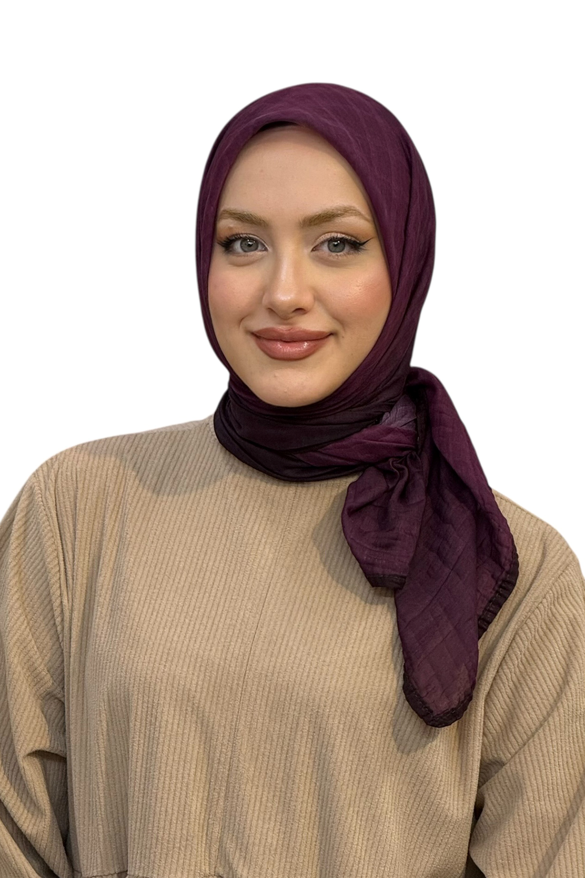 MÜSLİN DEGRADE BİYELİ EŞARP