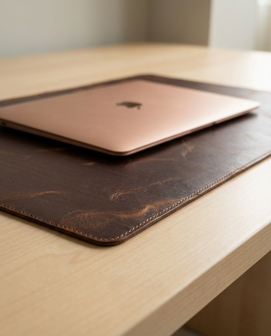 Hakiki Deri Masa Matı - XL Mousepad – Fındık | 2141