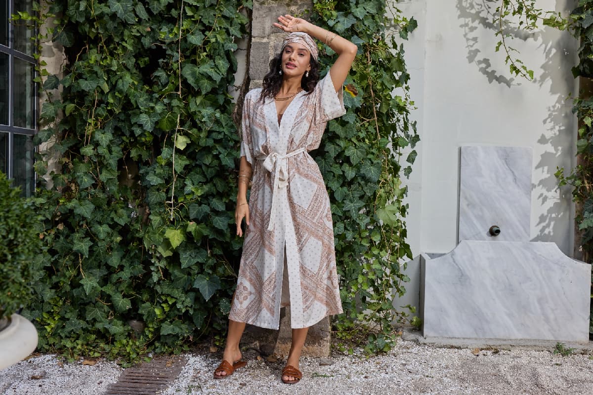 21124 BAYAN UZUN KİMONO