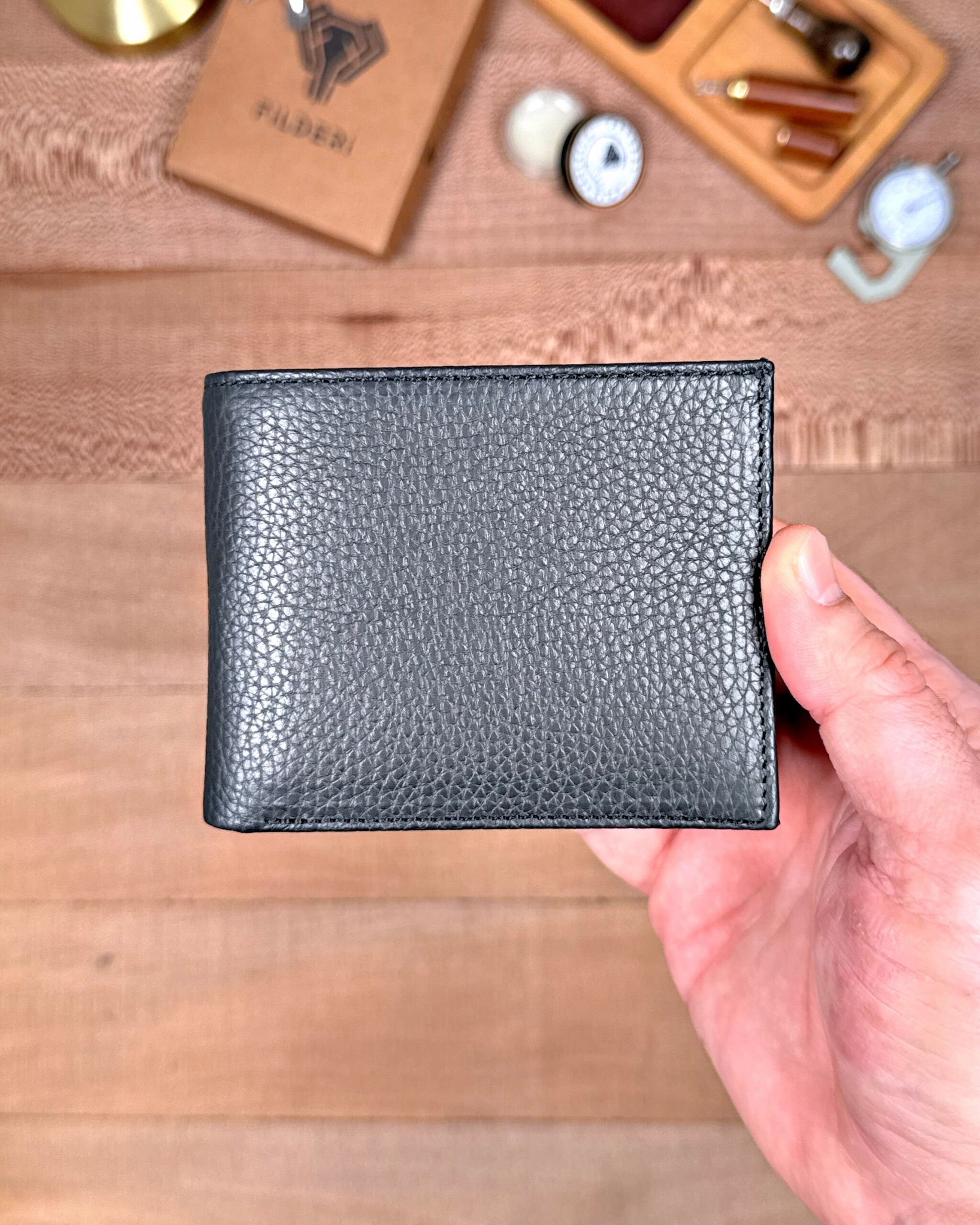 Erkek Cüzdan Kelebek Model – Hakiki Deri Siyah | 2145