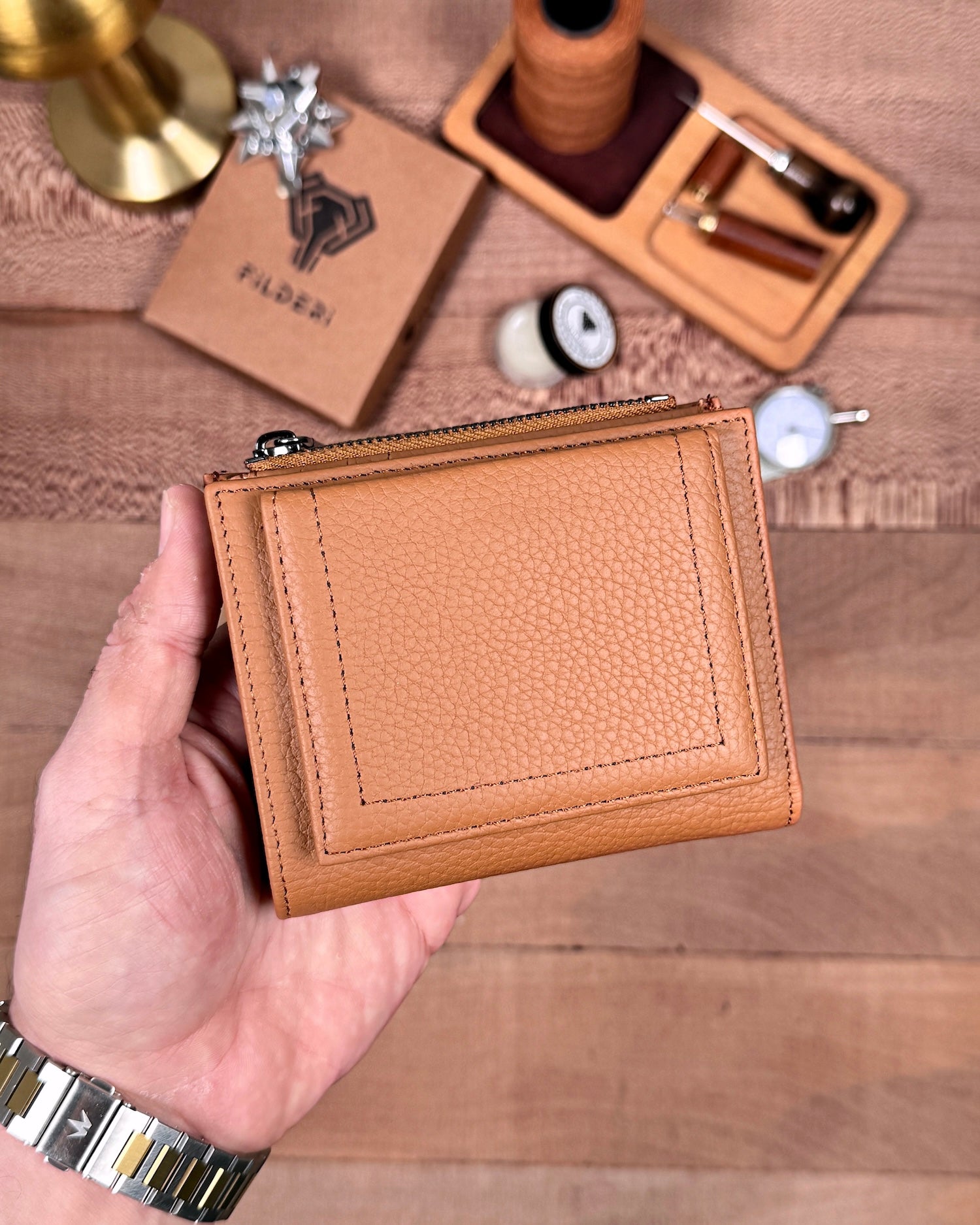 Fonksiyonel Küçük Kadın Cüzdanı – Hakiki Deri Taba | 2150