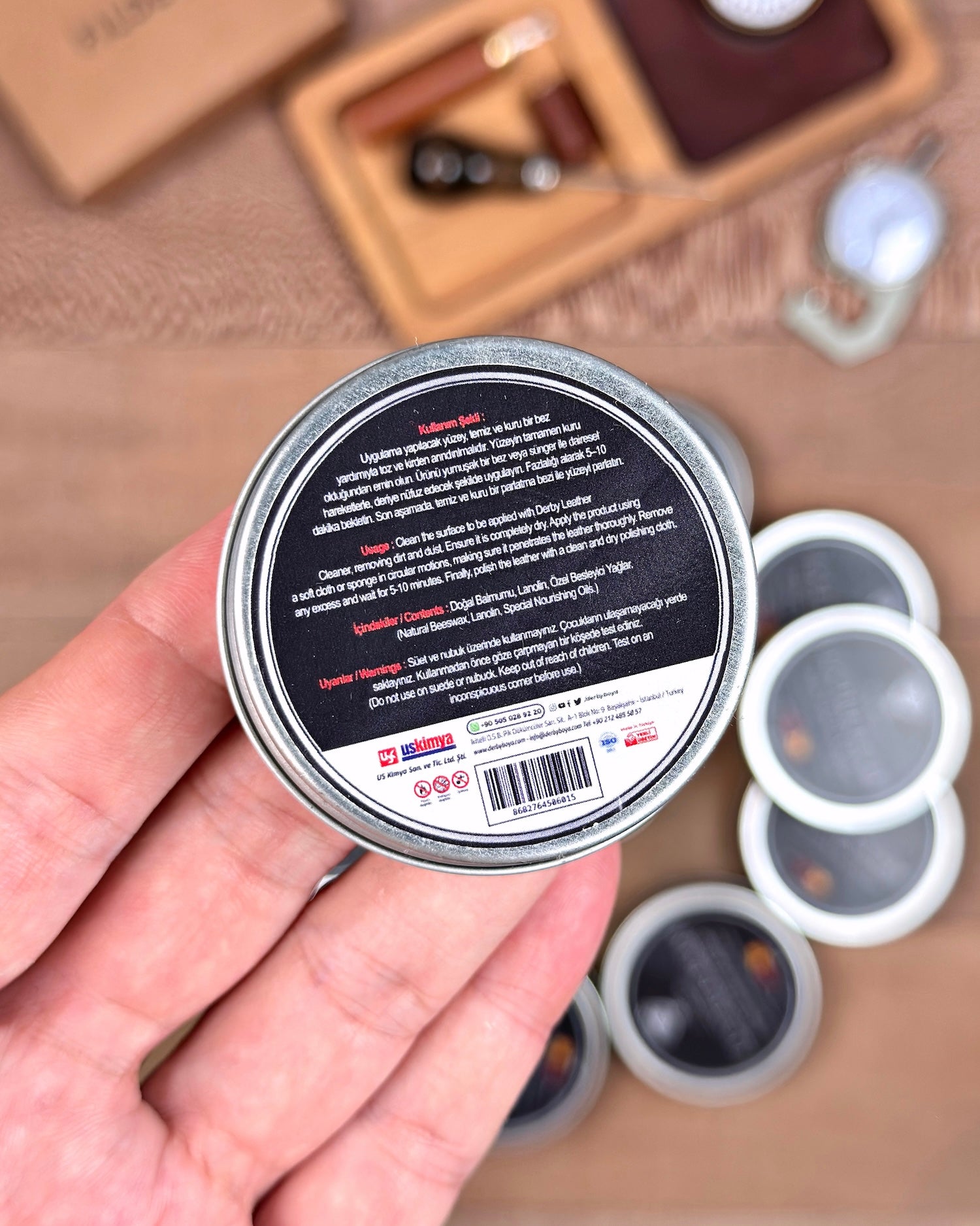 Hakiki Deri Bakım Kremi Metal Kutulu 30 ml