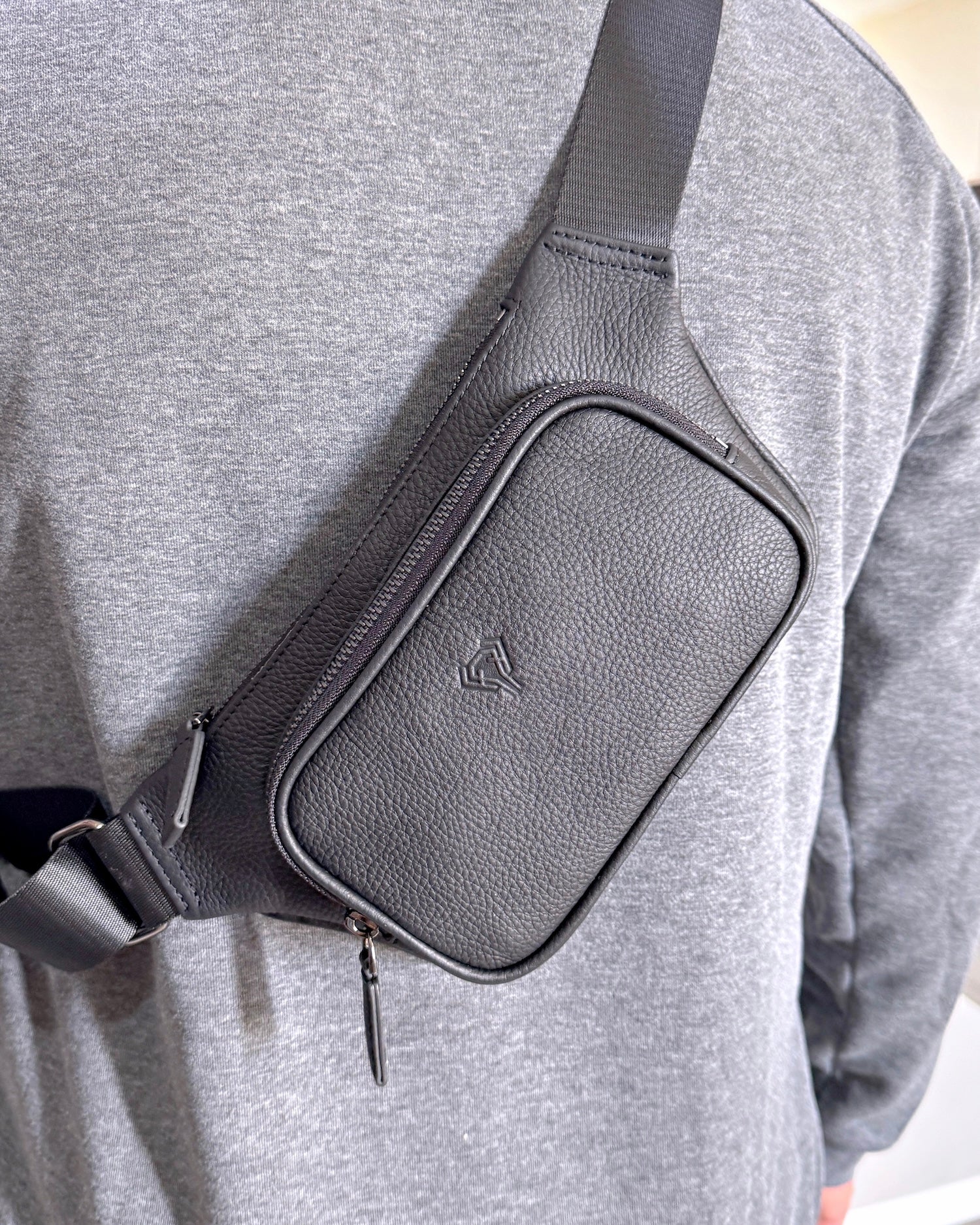 Hakiki Deri Çapraz Çanta – Siyah Crossbody Model | 2085