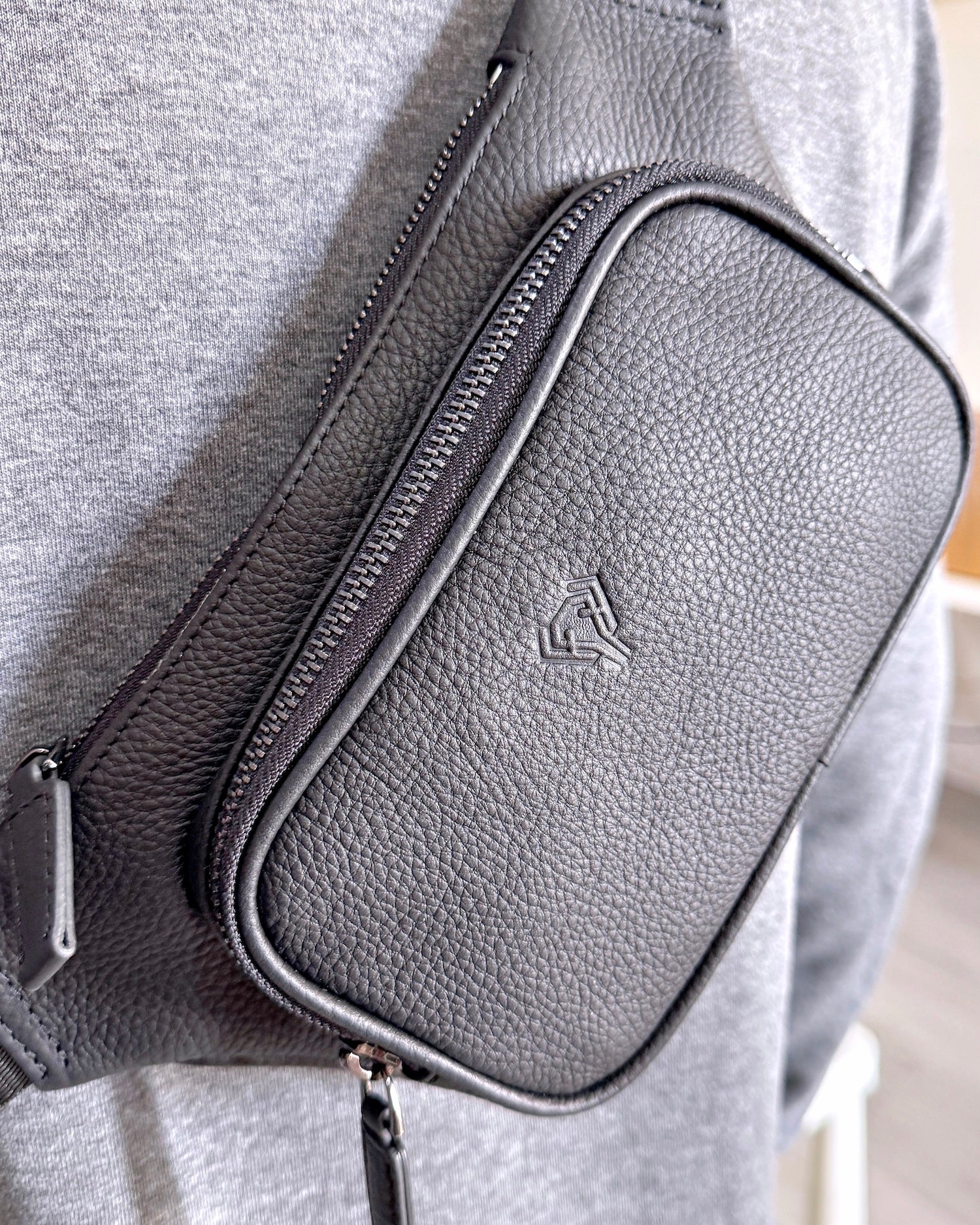 Hakiki Deri Çapraz Çanta – Siyah Crossbody Model | 2085