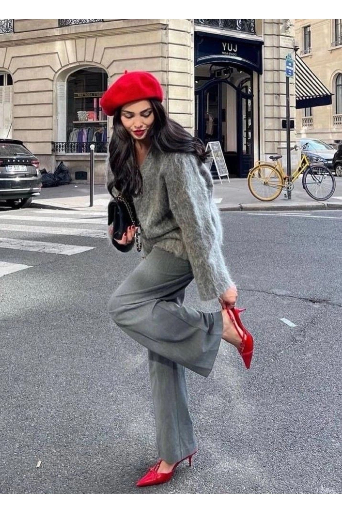 Kadın Kırmızı Ressam Bere Şapka Bere1101