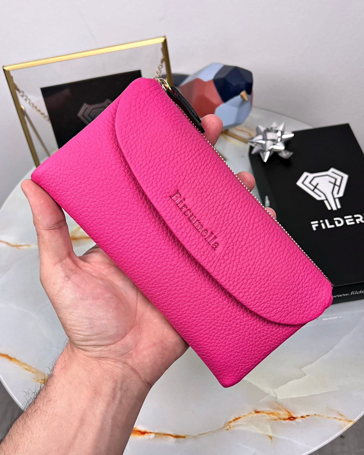 Kadın Cüzdan – Pembe Yumuşak Hakiki Deri | 2049