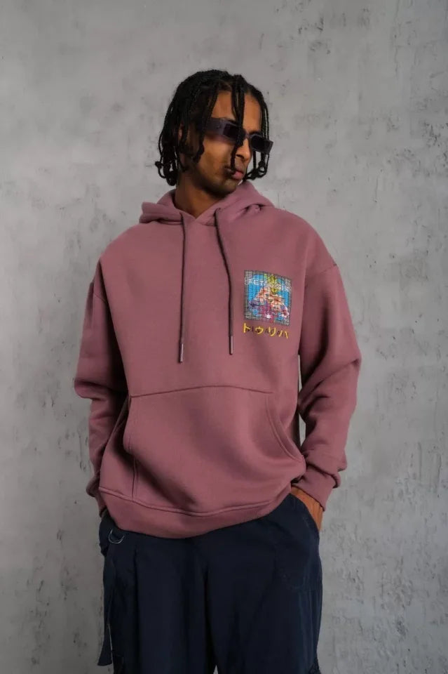 Men's Patel Six Printed Hoodie Sweatshirt - Dusty Rose