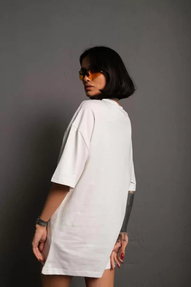 24/1 Plain A Quality Oversize T-shirt - White