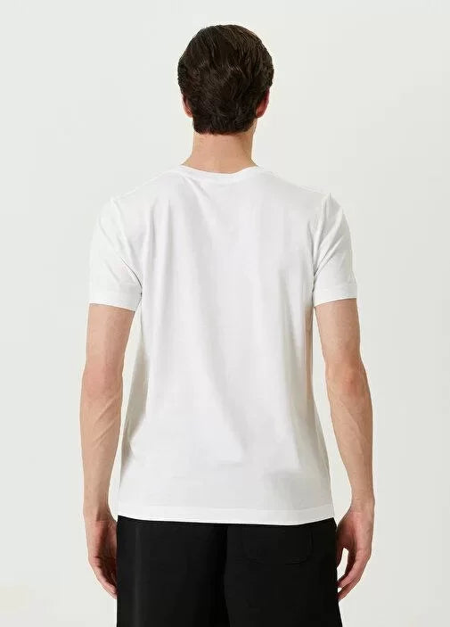 Unisex Basic Bisiklet Yaka Regular T-Shirt - Beyaz