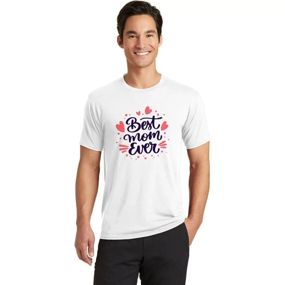 Unisex Crew Neck Printed Oversize T-Shirt - White