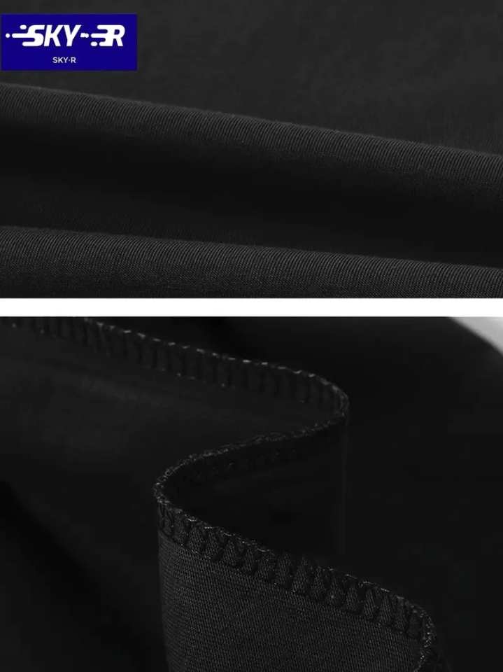 Printed Oversize Crew Neck T-shirt - Black