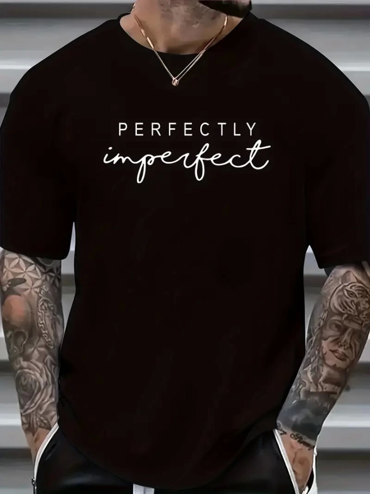 PERFECTLY Casual T-shirt for Men - Black