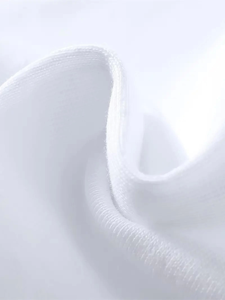 Printed Oversize Crew Neck T-shirt - White