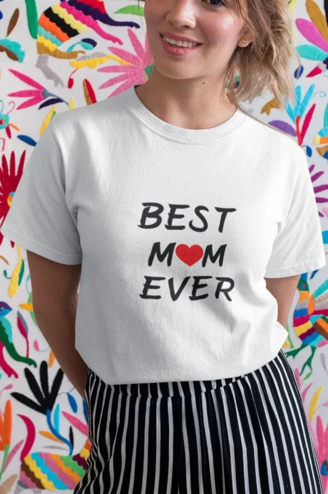 Unisex Crew Neck Printed Oversize T-Shirt - White
