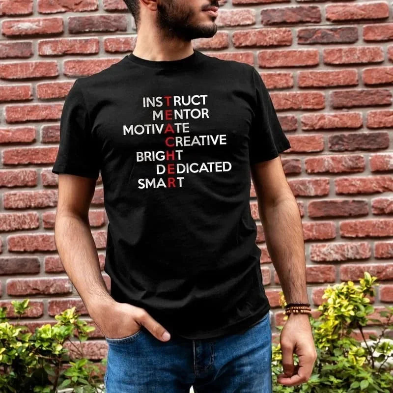 Unisex Crew Neck Printed Oversize T-Shirt - Black