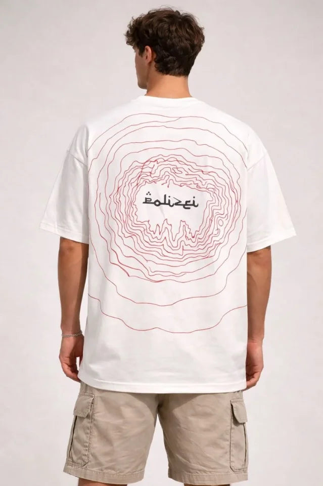 Men's Crew Neck Printed Short Sleeve T-shirt Streetwear Casual Basic Cotton T-shirt - White