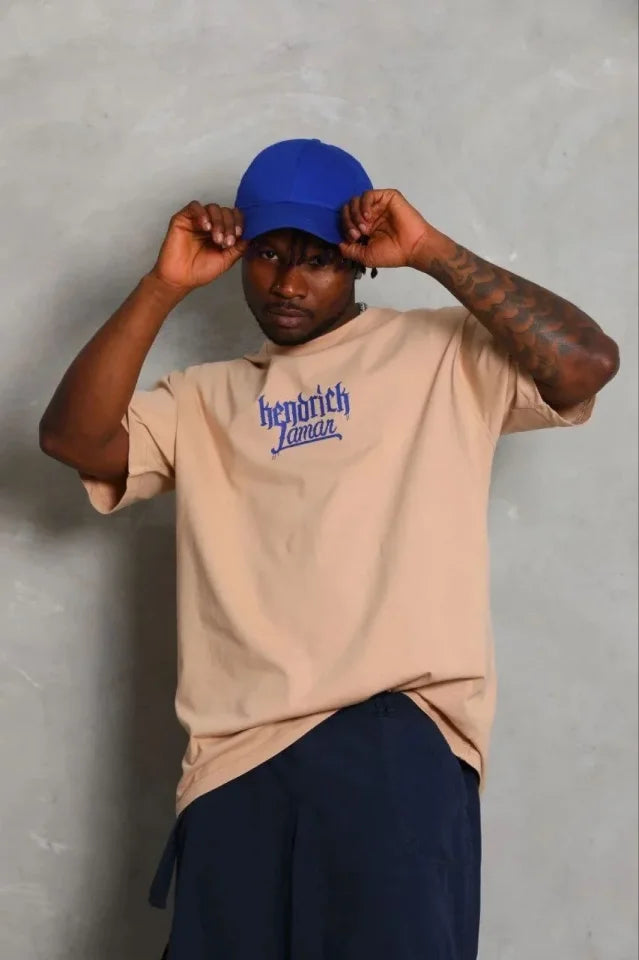 Men's Printed T-Shirt Short Sleeve Crew Neck Regular Fit Comfortable Daily Shirt - Beige
