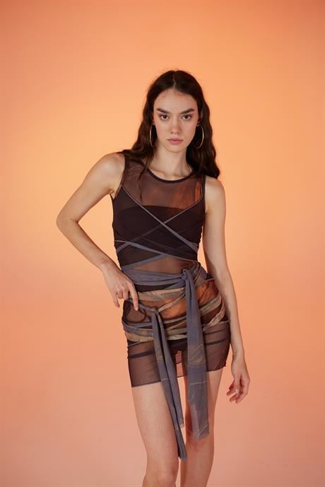 Wrap Elbise Kahve
