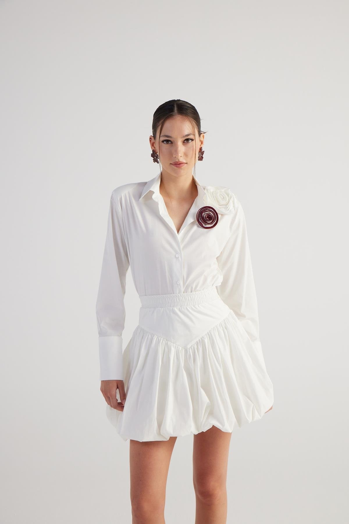 Beli Lastikli Mini Balon Lexi Etek Beyaz