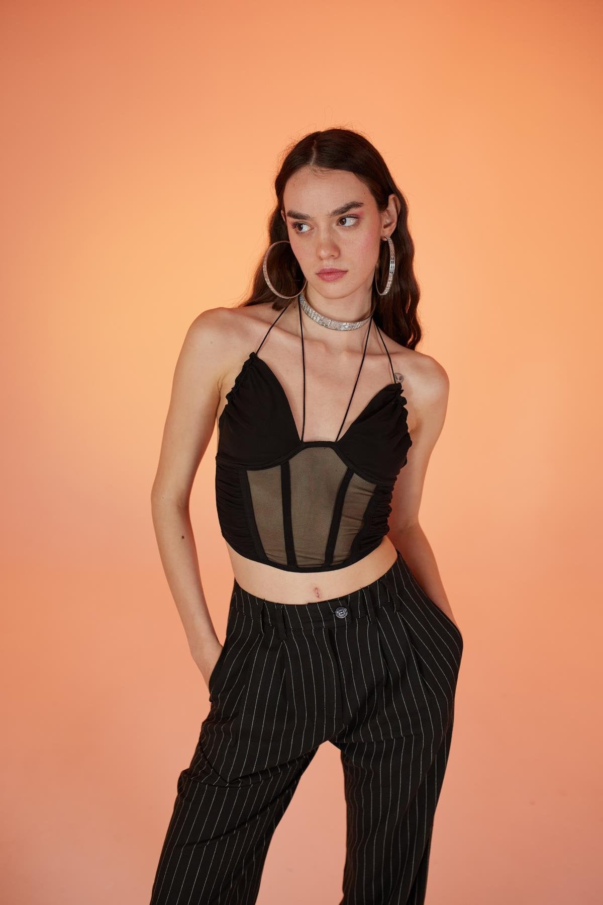 Sasha Bluz Siyah Siyah L