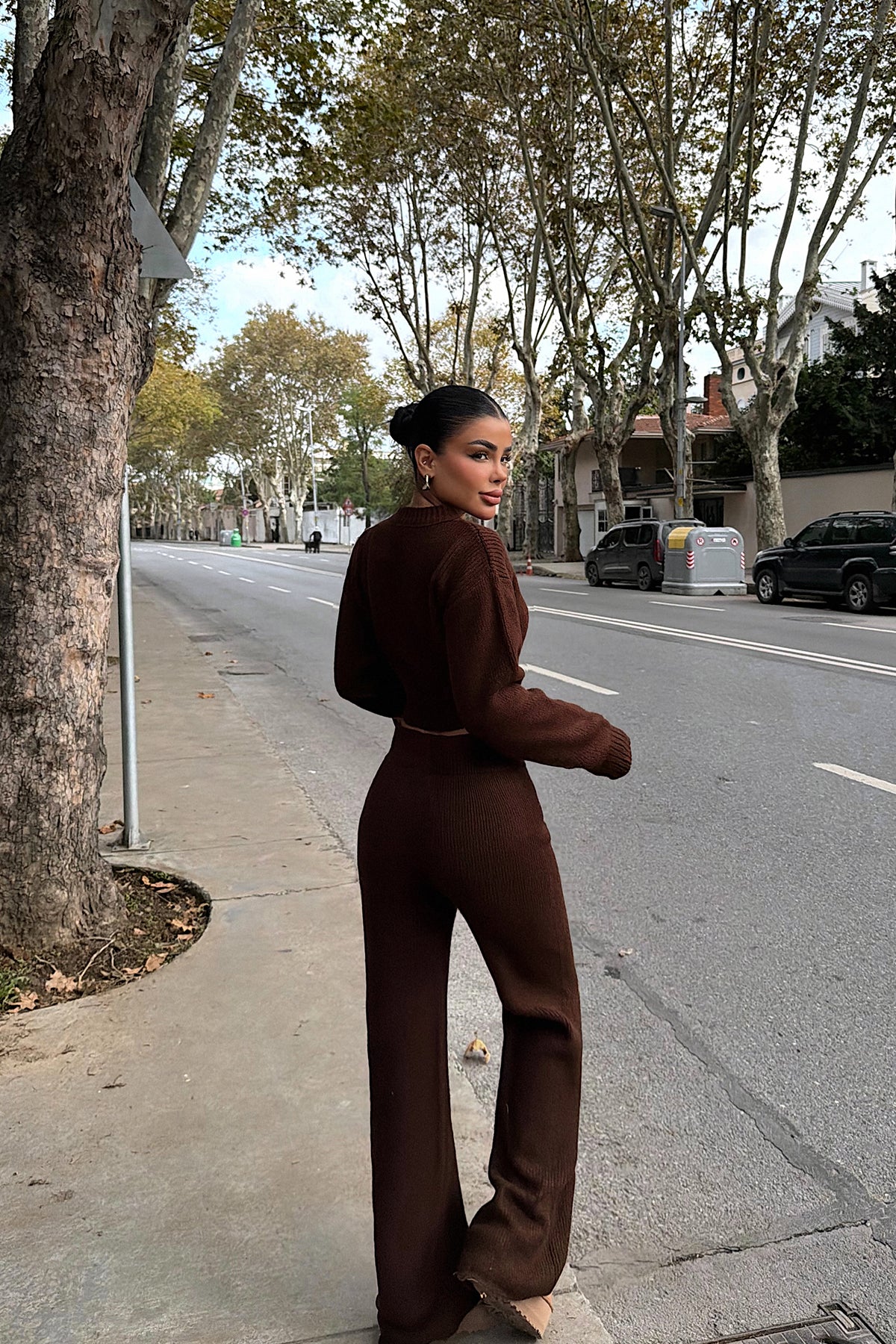 Acı Kahve Zaria Triko Takım ATE-3978