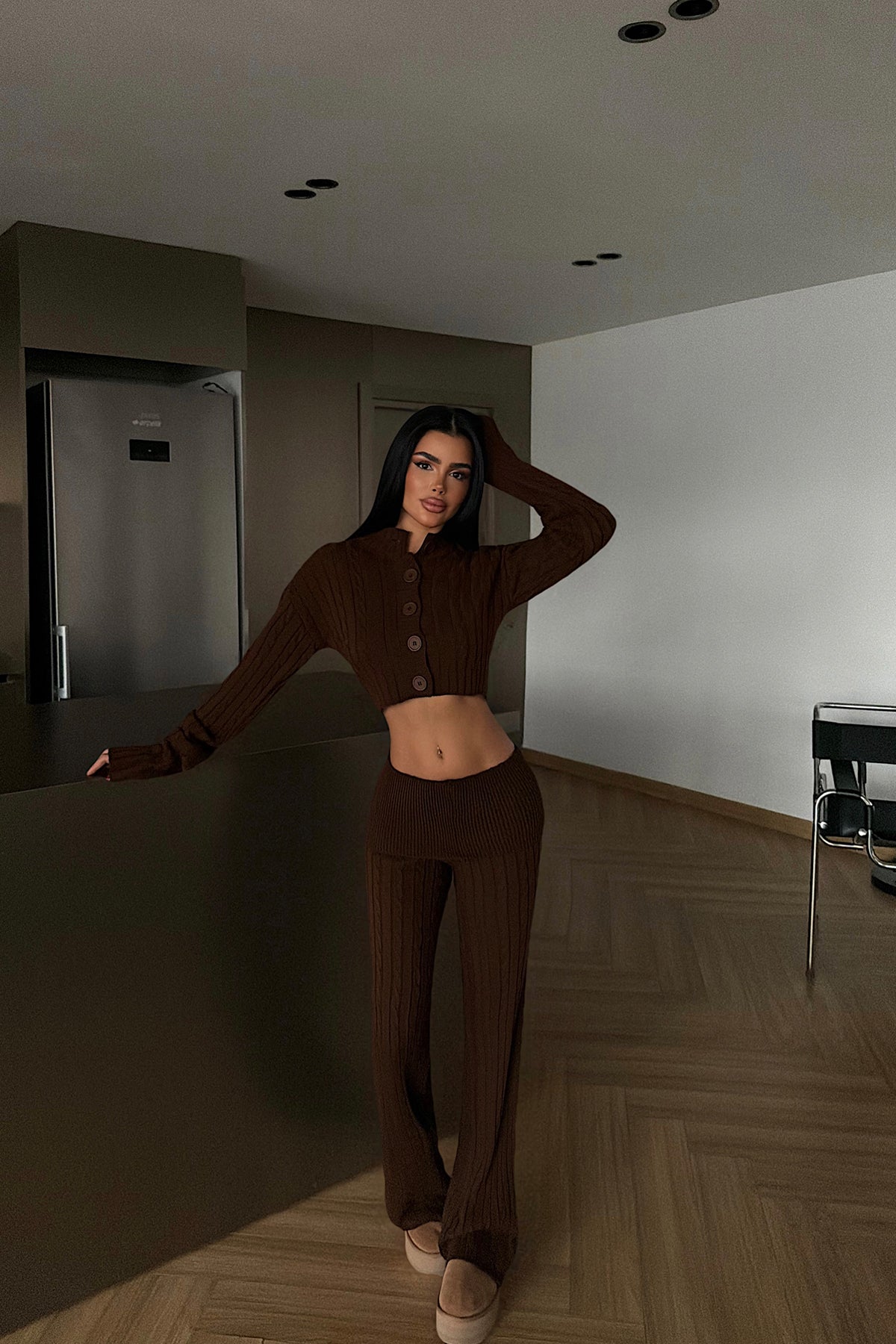 Acı Kahve Isobel Triko Takım ATE-4504