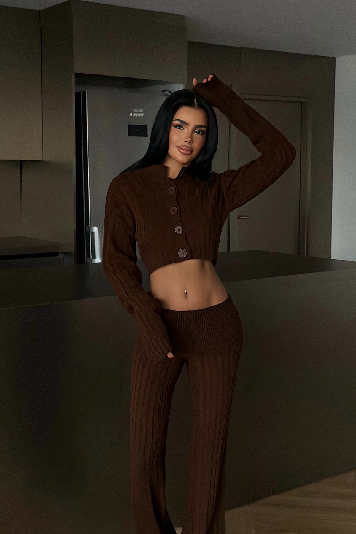 Acı Kahve Isobel Triko Takım ATE-4504