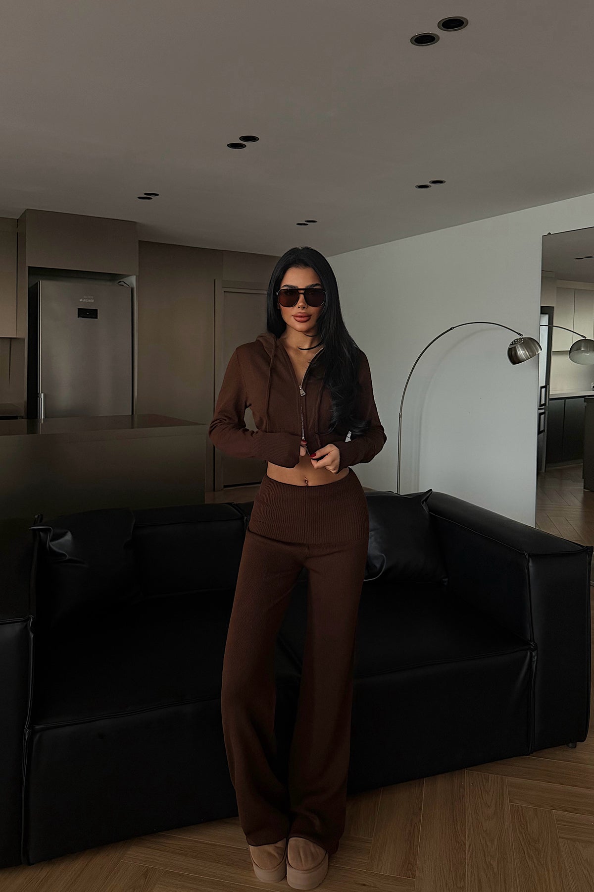 Acı Kahve Vinicia triko takım ATE-4331