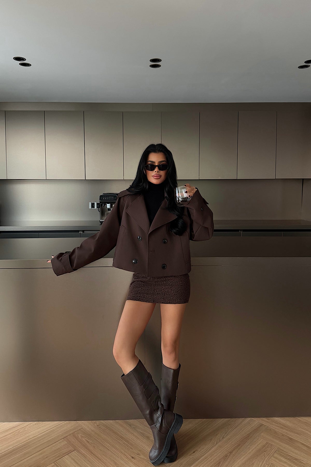 Acı Kahve Klarris Trençkot ATE-4201